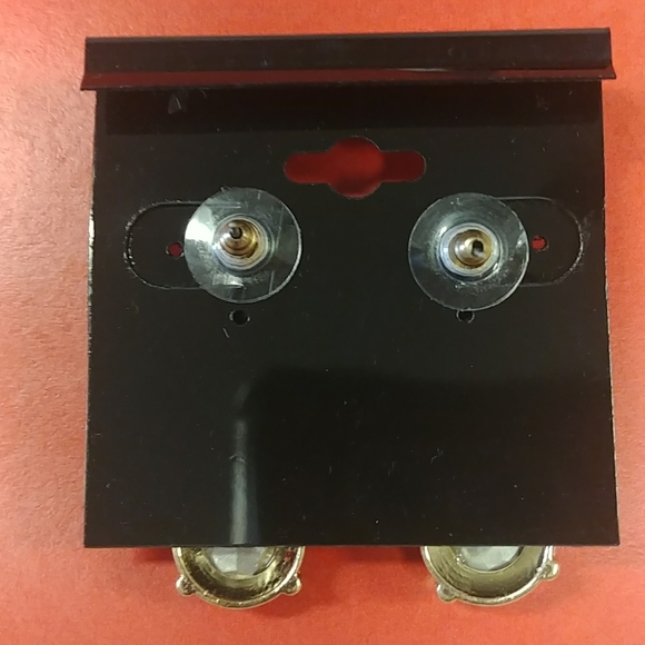 Red & Gold Rhinestone Tear Drop E… - Picture 6 of 7